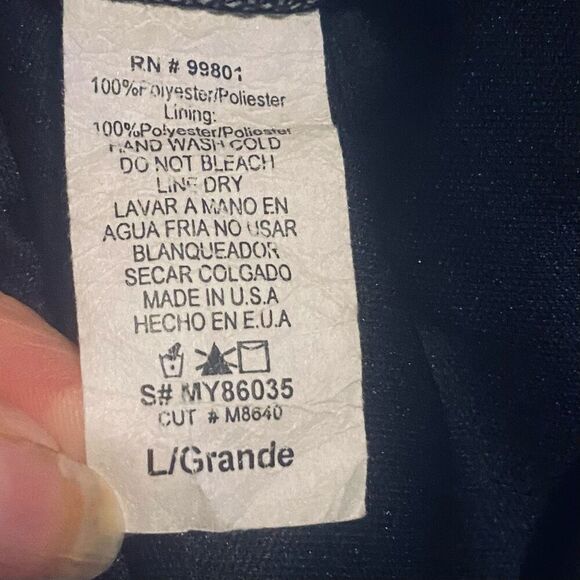 My Story Womens Black White Stripe Button Front Mini Dress Large - Picture 5 of 5